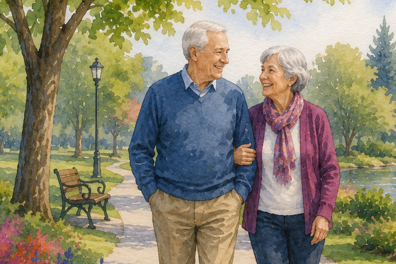senior citizen couple